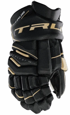 True Hockey True Catalyst 7X Senior Hockey Gloves -True Hockey CT7xGlove Black Gold