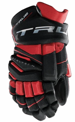 True Hockey True Catalyst 7X Junior Hockey Gloves -True Hockey CT7xGlove Black Red 1