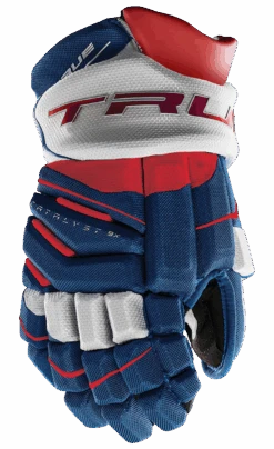 True Hockey True Catalyst 9X Junior Hockey Gloves -True Hockey CT9xGlove Red White Blue