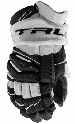 True Hockey True Catalyst 7X Junior Hockey Gloves -True Hockey CT 7x Glove Black White 1